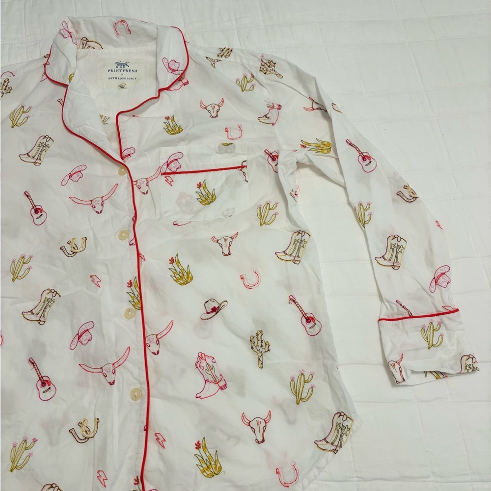 Anthropologie x Printfresh Western Pajama Set - Picture 5 of 11